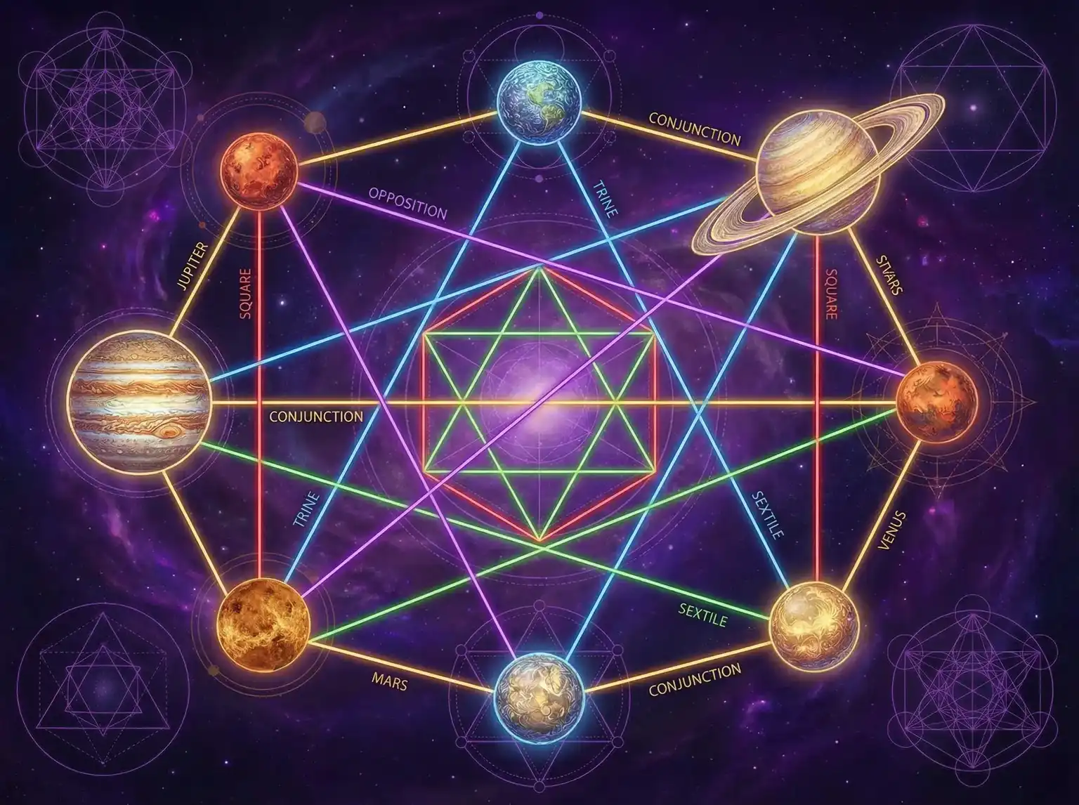 行星相位解读 - 草蜢社区在线观看 | 占星学进阶